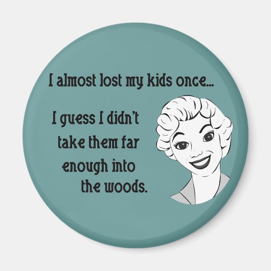 Funny Retro Mama Magnet (Vorne)