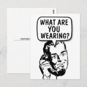 FUNNY RETRO MAN 'TALKING DIRTY' FUNNY POSTCARD POSTKARTE (Vorne/Hinten)