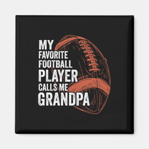 Funny Retro Mein Lieblingsfußballspieler nennt mic Magnet