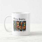 Funny Retro Merry Goosemas Christmas Albern Gans X Kaffeetasse (Links)