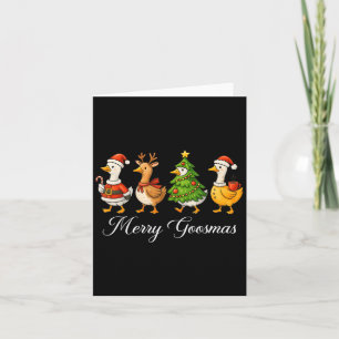 Funny Retro Merry Goosemas Christmas Albern Gans X Karte
