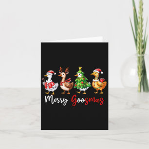 Funny Retro Merry Goosemas Christmas Albern Gans X Karte