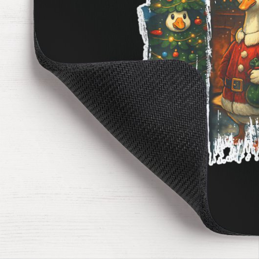 Funny Retro Merry Goosemas Christmas Albern Gans X Mousepad (Ecke)