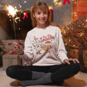 Funny Retro Milchflasche, Kekse Weihnachten Cartoo Sweatshirt