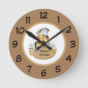 Funny Retro Mom's Kitchen Wall Clocks Runde Wanduhr