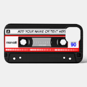 Funny Retro Music Cassette Bandmuster Case-Mate iPhone Hülle (Rückseite (Horizontal))