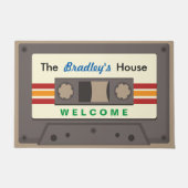 Funny Retro Music Cassette Mixtape Custom Zuhause Fußmatte (Vorderseite)