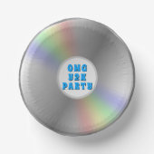 Funny Retro Music CD Disk Y2K Party Paper Bowls Pappteller (Vorderseite)