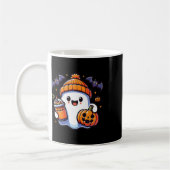 Funny Retro Niedlich Halloween Ghost Pumpkin Ghost Kaffeetasse (Links)