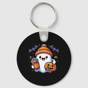 Funny Retro Niedlich Halloween Ghost Pumpkin Ghost Schlüsselanhänger