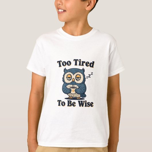 Funny Retro Owl Kids Graphic T-Shirt (Vorderseite)
