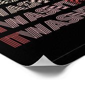 Funny Retro Phrase es war ich Worte Spaß Groovy Poster (Ecke)