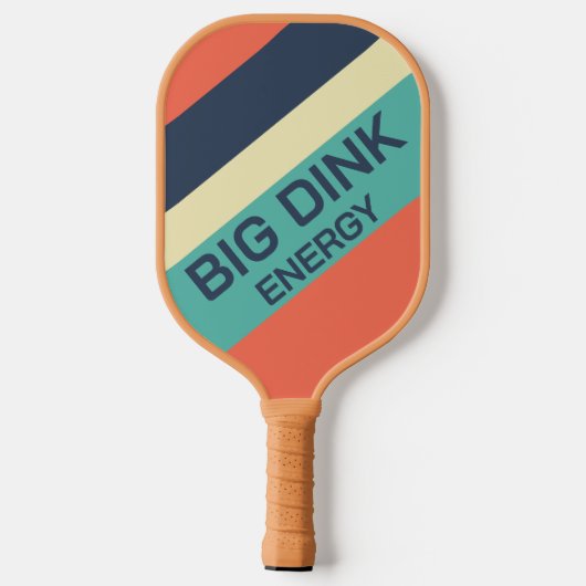 Funny Retro Pickleball Paddle - Big Dink Energy (Rückseite)