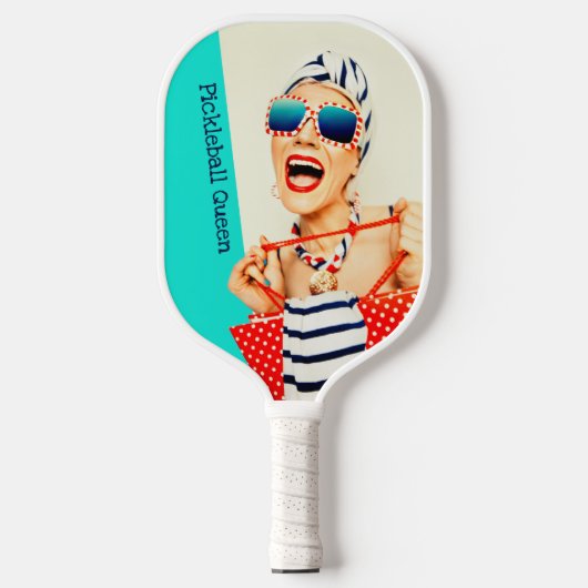 Funny Retro Pickleball Pickleball Schläger (Vorderseite)