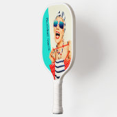 Funny Retro Pickleball Schläger (Links)