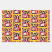 Funny Retro Pop Art Birthday Party Surprise Geschenkpapier Set (Vorderseite)