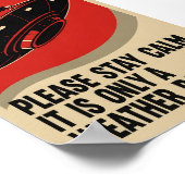 Funny Retro Propaganda UFO Poster (Ecke)