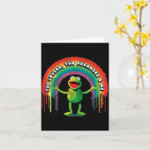 Funny Retro Rainbow Frog Connection The Lovers The Karte (Gelbe Blume)