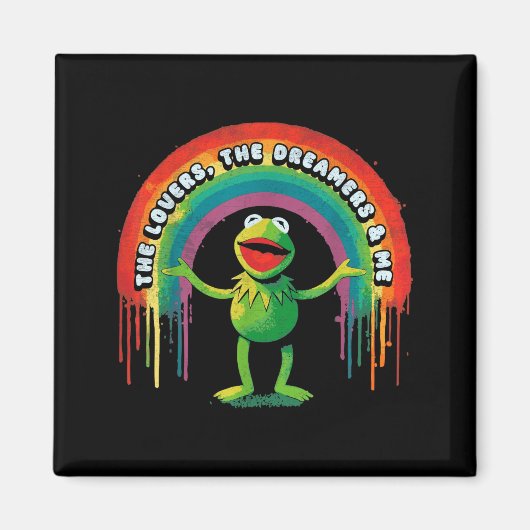 Funny Retro Rainbow Frog Connection The Lovers The Magnet (Vorne)