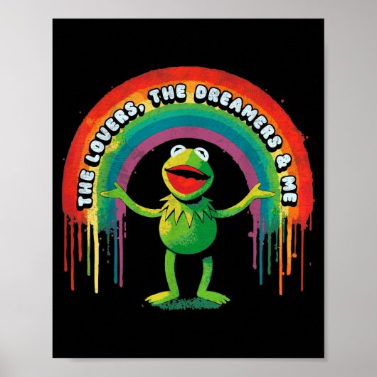 Funny Retro Rainbow Frog Connection The Lovers The Poster (Vorne)