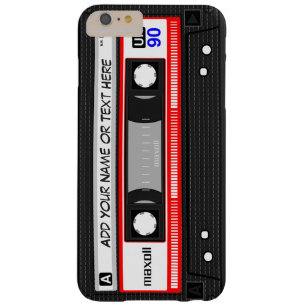 Funny Retro Red Music Cassette Bandmuster Barely There iPhone 6 Plus Hülle