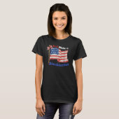 Funny Retro Red, White and Blueberries Patriot Spa T-Shirt (Vorne ganz)