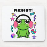 Funny Retro Resist Frog – Vintage 90s Rebellion Fr Mousepad<br><div class="desc">Bring some rebellious humor and retro vibes with this funny Resist Frog design. Inspired by vintage 90s cartoon style and bold retro graphics, this playful frog delivers a lighthearted message of standing your ground with personality and attitude. The bright nostalgic aesthetic and classic throwback feel make it perfect for fans...</div>