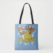Funny Retro Rubber Duck Animal Puff Tasche (Vorderseite)