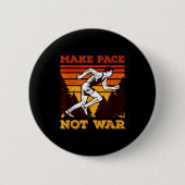 Funny Retro Runner Running Quote Gift - Make Pace Button (Vorderseite)