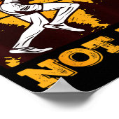 Funny Retro Runner Running Quote Gift - Make Pace Poster (Ecke)