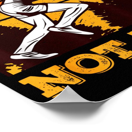 Funny Retro Runner Running Quote Gift - Make Pace Poster (Ecke)