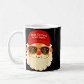 Funny Retro Santa Christmas Trump Xmas Men Women Kaffeetasse (Links)