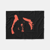 Funny Retro Santa Let's See Some Big Nick Energy C Fleecedecke (Vorderseite (Horizontal))