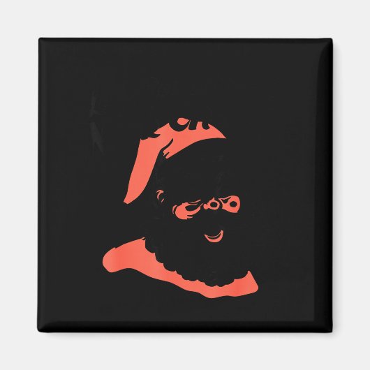 Funny Retro Santa Let's See Some Big Nick Energy C Magnet (Vorne)