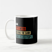 Funny Retro Sarcastic Quotes Design Over 40's Humo Kaffeetasse (Links)