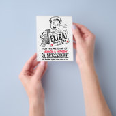 Funny Retro Save the Date Einladung Flyer (Gruppe)