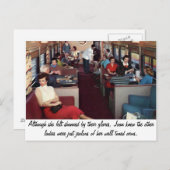 Funny Retro Scene Postkarte (Vorne/Hinten)