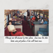 Funny Retro Scene Postkarte (Vorderseite)