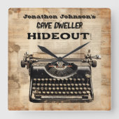 Funny Retro Schreibmaschine Wall Uhr (Vorderseite)