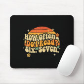 Funny Retro Six Seven 6 7 Meme Teacher Studnet Rea Mousepad (Mit Mouse)