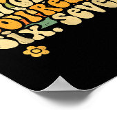 Funny Retro Six Seven 6 7 Meme Teacher Studnet Rea Poster (Ecke)