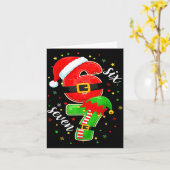 Funny Retro Six Seven Christmas 67 Xmas  Karte (Gelbe Blume)