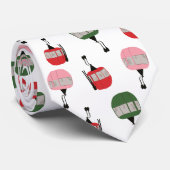 Funny Retro Ski Lift Gondelbahn Winter Skifahren W Krawatte (Gerollt)