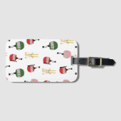 Funny Retro Ski Lift Gondelbahn Winterskifahrer Gepäckanhänger (Vorderseite (Horizontal))