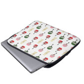 Funny Retro Ski Lift Gondelbahn Winterskifahrer Laptopschutzhülle (Vorne Knopf)