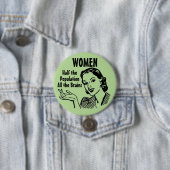 Funny Retro Smart Women Button (Beispiel)