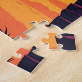 Funny Retro Sommerkatzenurlaub Puzzle (Seite)
