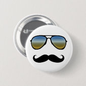 Funny Retro Sonnenbrille mit Mustache Button (Vorne & Hinten)