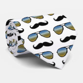 Funny Retro Sonnenbrille mit Mustache Krawatte (Gerollt)