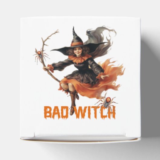 Funny Retro spooky Halloween Grundschlechter Hexe Geschenkschachtel (Oben)